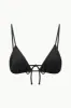 ALEXIS TRIANGLE TOP | BLACK sold by STAUD