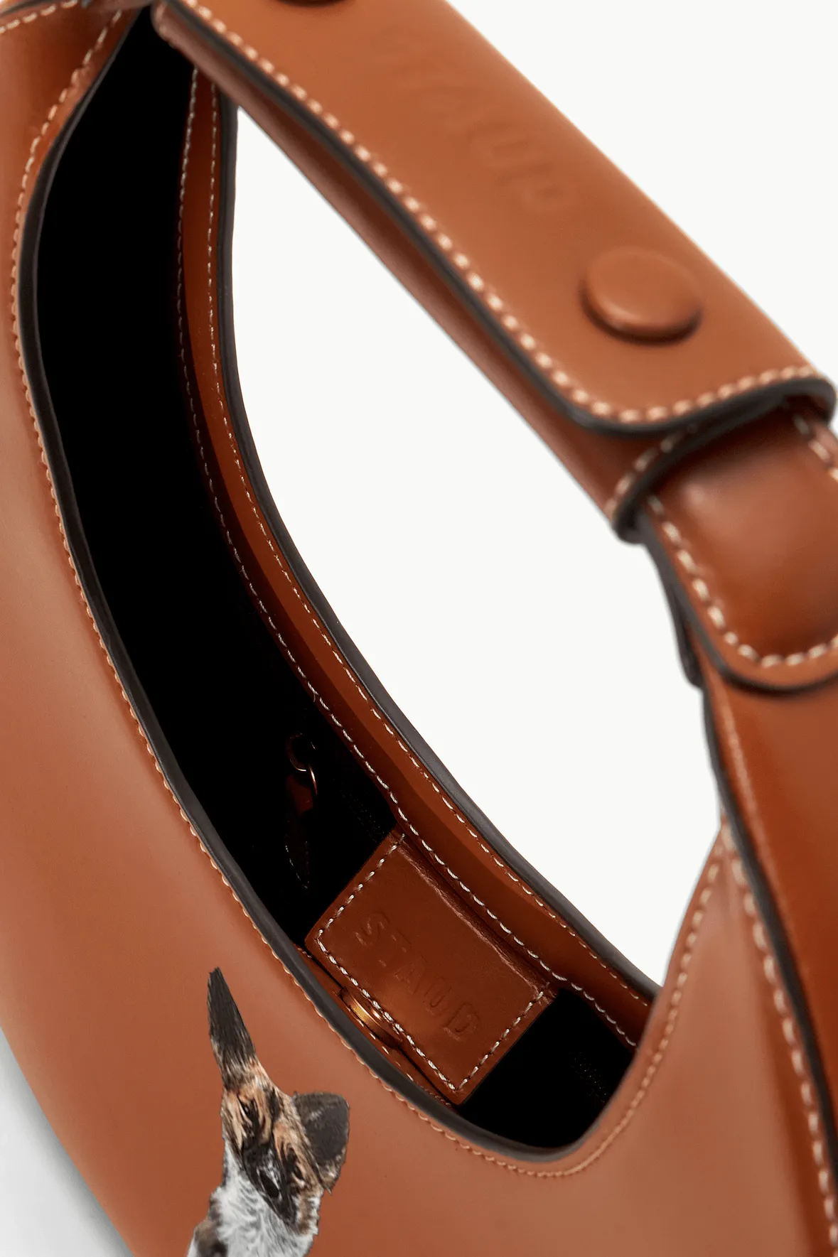 CUSTOM MOON BAG | TAN sold by STAUD product image thumbnail 3