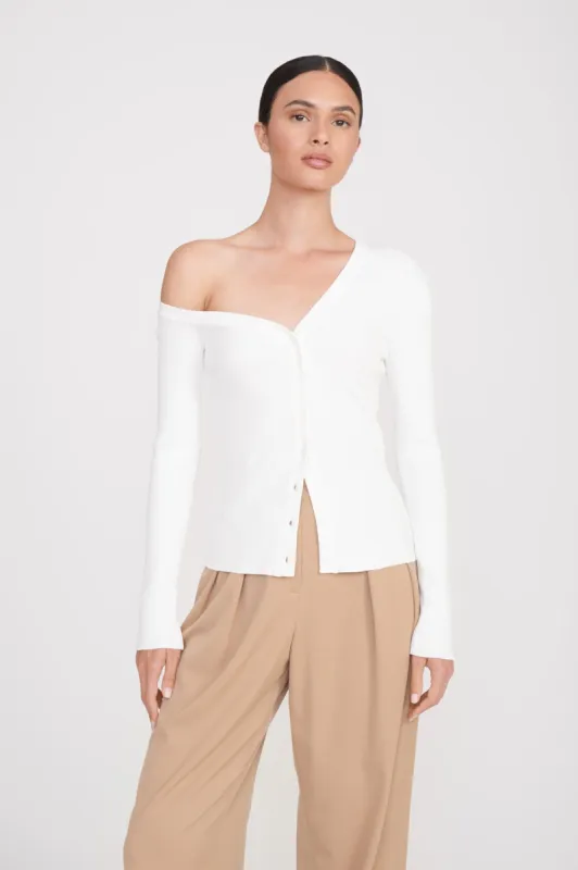 CRAFTSMAN SWEATER | IVORY sold by STAUD