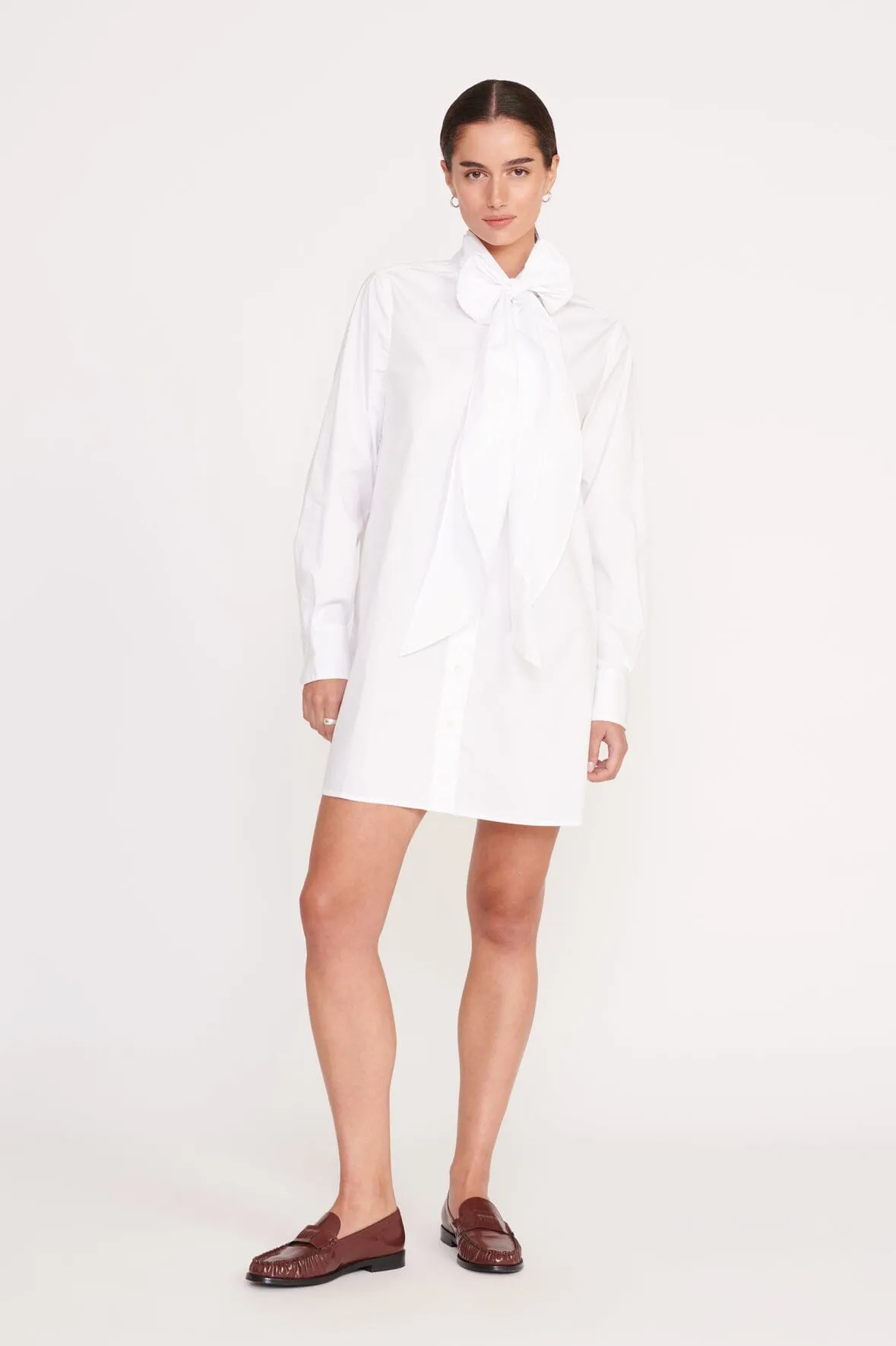 MARYN DRESS | WHITE sold by STAUD