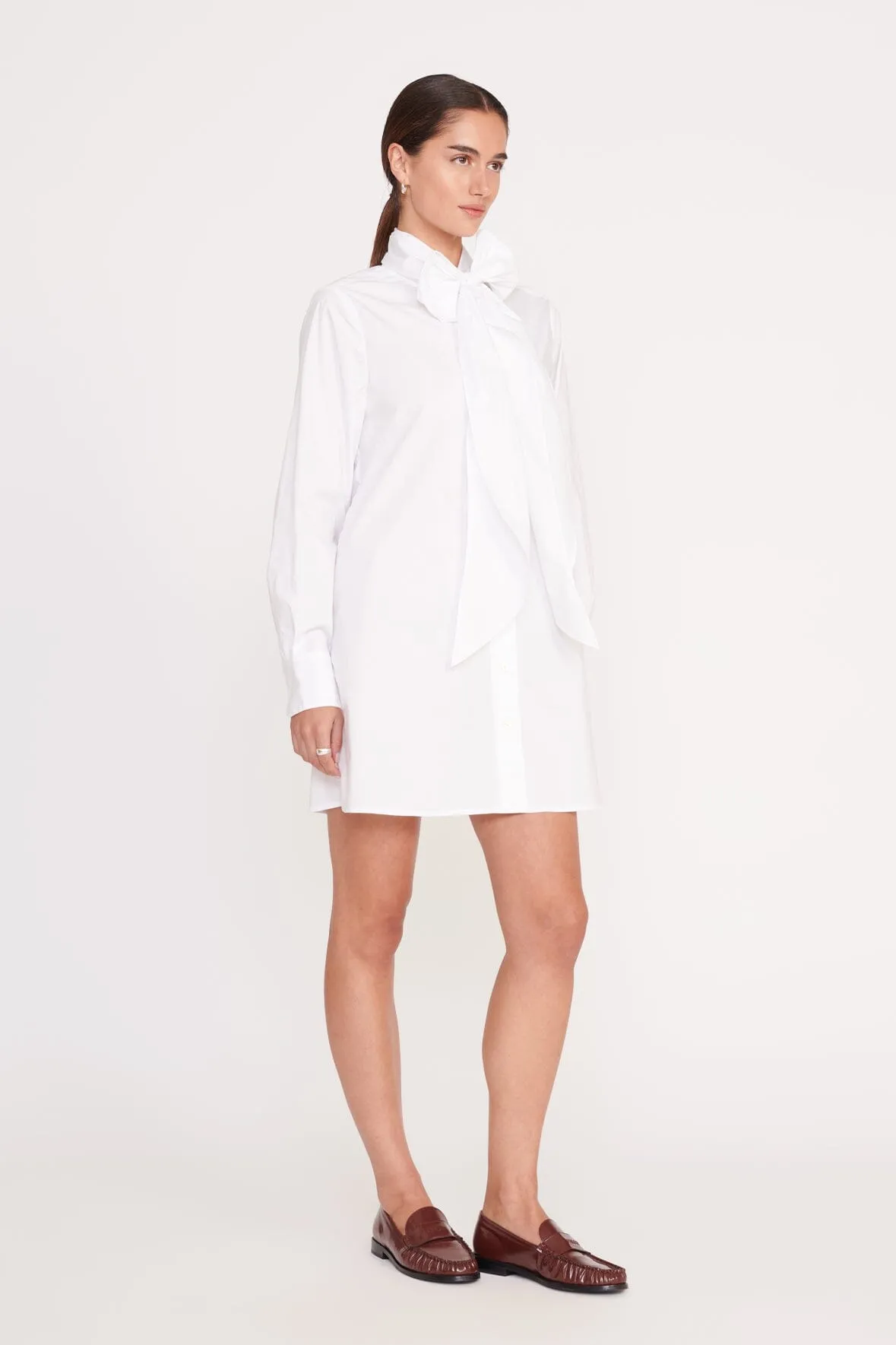 MARYN DRESS | WHITE sold by STAUD product image thumbnail 3