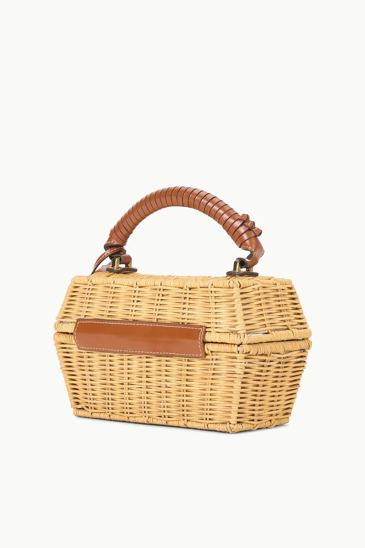 WICKER TACKLE BOX BAG | NATURAL sold by STAUD product image thumbnail 3