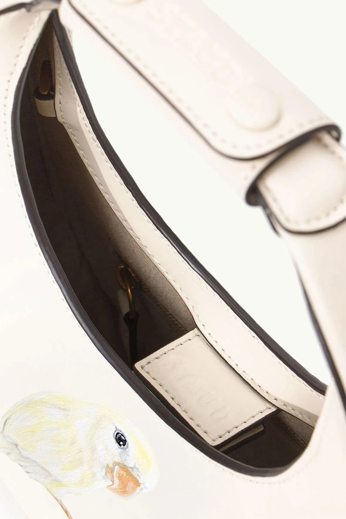 CUSTOM MINI MOON BAG | CREAM sold by STAUD product image thumbnail 3