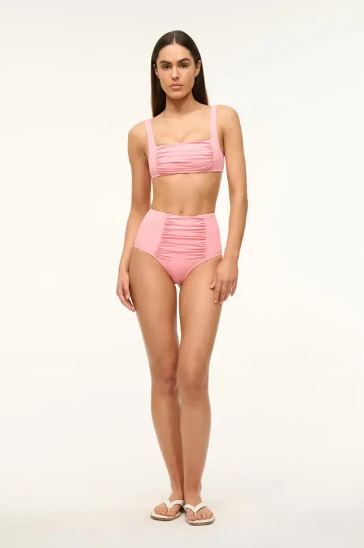 DECLAN HIGH RISE BIKINI BOTTOM | PEARL PINK made by STAUD
