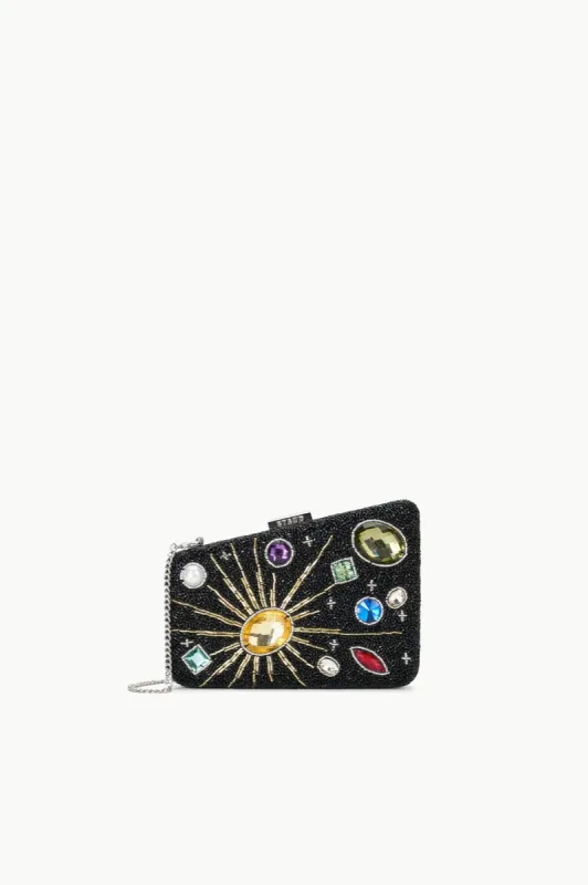 CARMELLA BEADED CLUTCH | BLACK CELESTIAL sold by STAUD