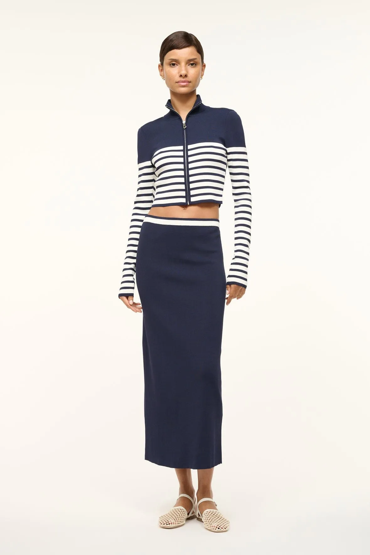 RAFT TOP | NAVY WHITE sold by STAUD product image thumbnail 2