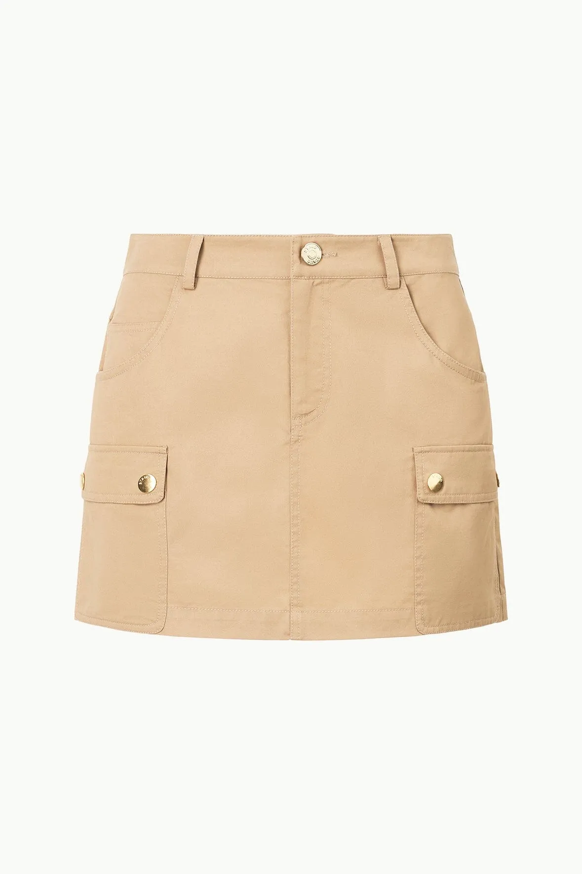 SAN CARLOS SKIRT | KHAKI sold by STAUD product image thumbnail 5