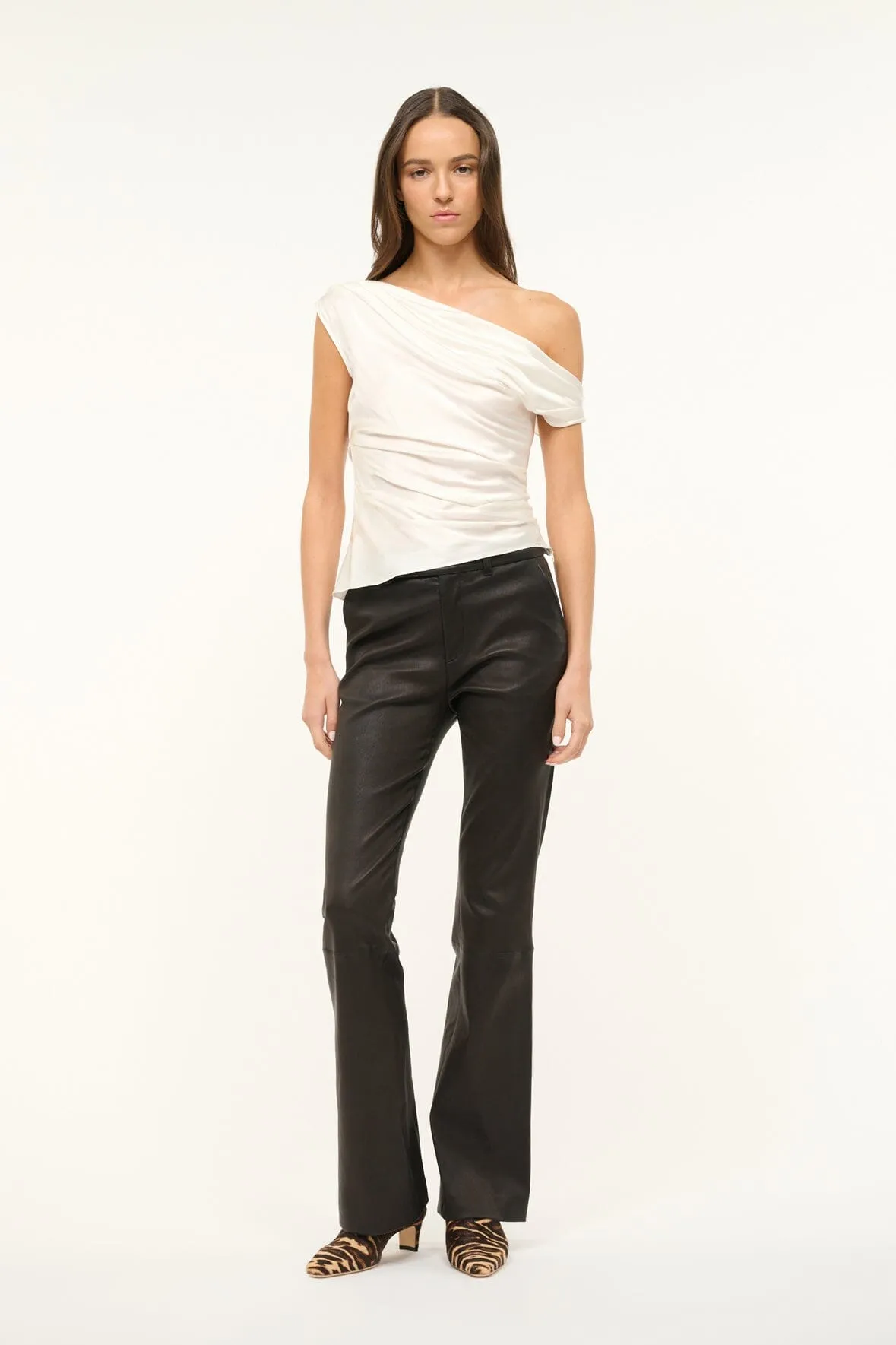 PHARE SILK TOP | IVORY sold by STAUD product image thumbnail 2