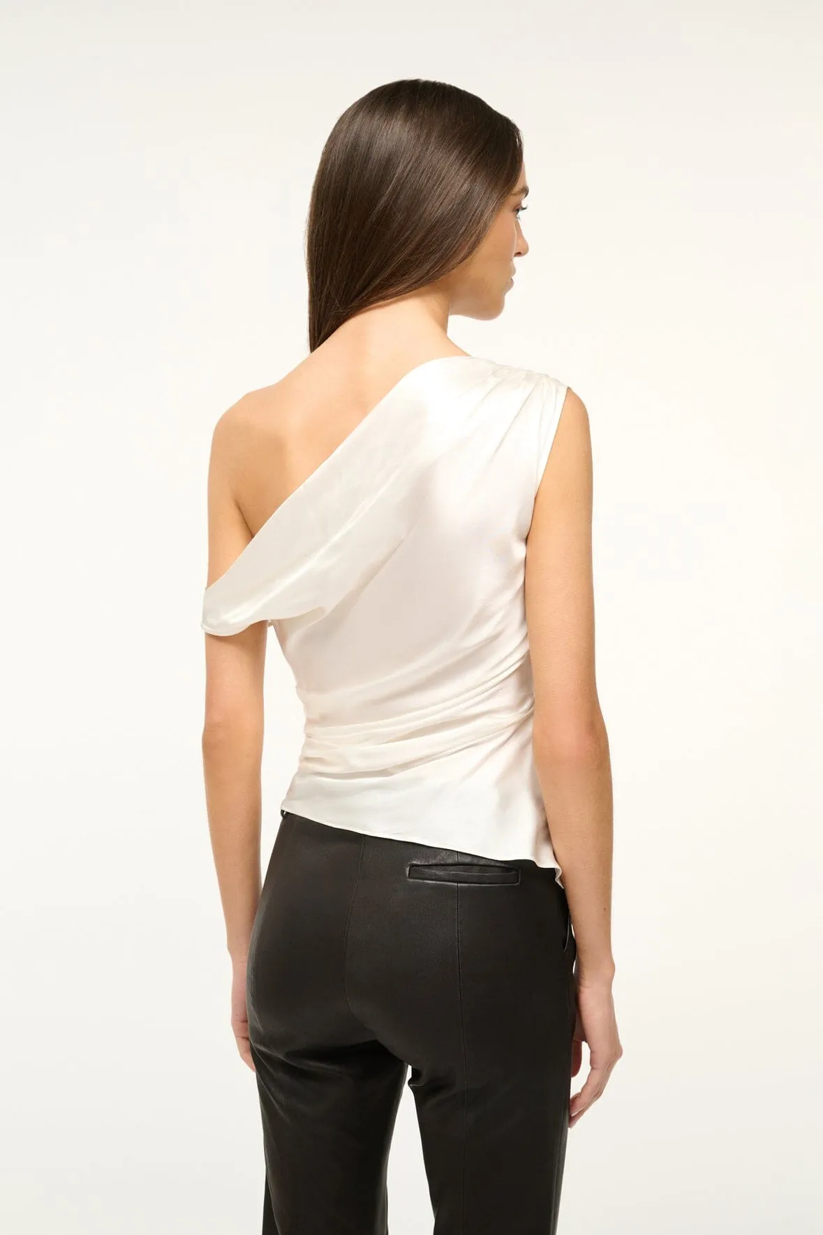 PHARE SILK TOP | IVORY sold by STAUD product image thumbnail 3