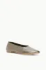 ALBA BALLET FLAT | AGED BRONZE sold by STAUD