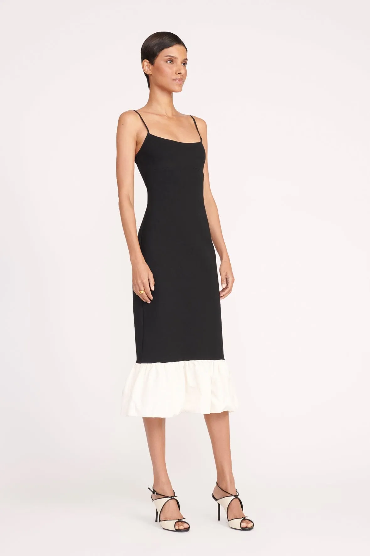 FARIDAH DRESS | BLACK IVORY sold by STAUD product image thumbnail 3