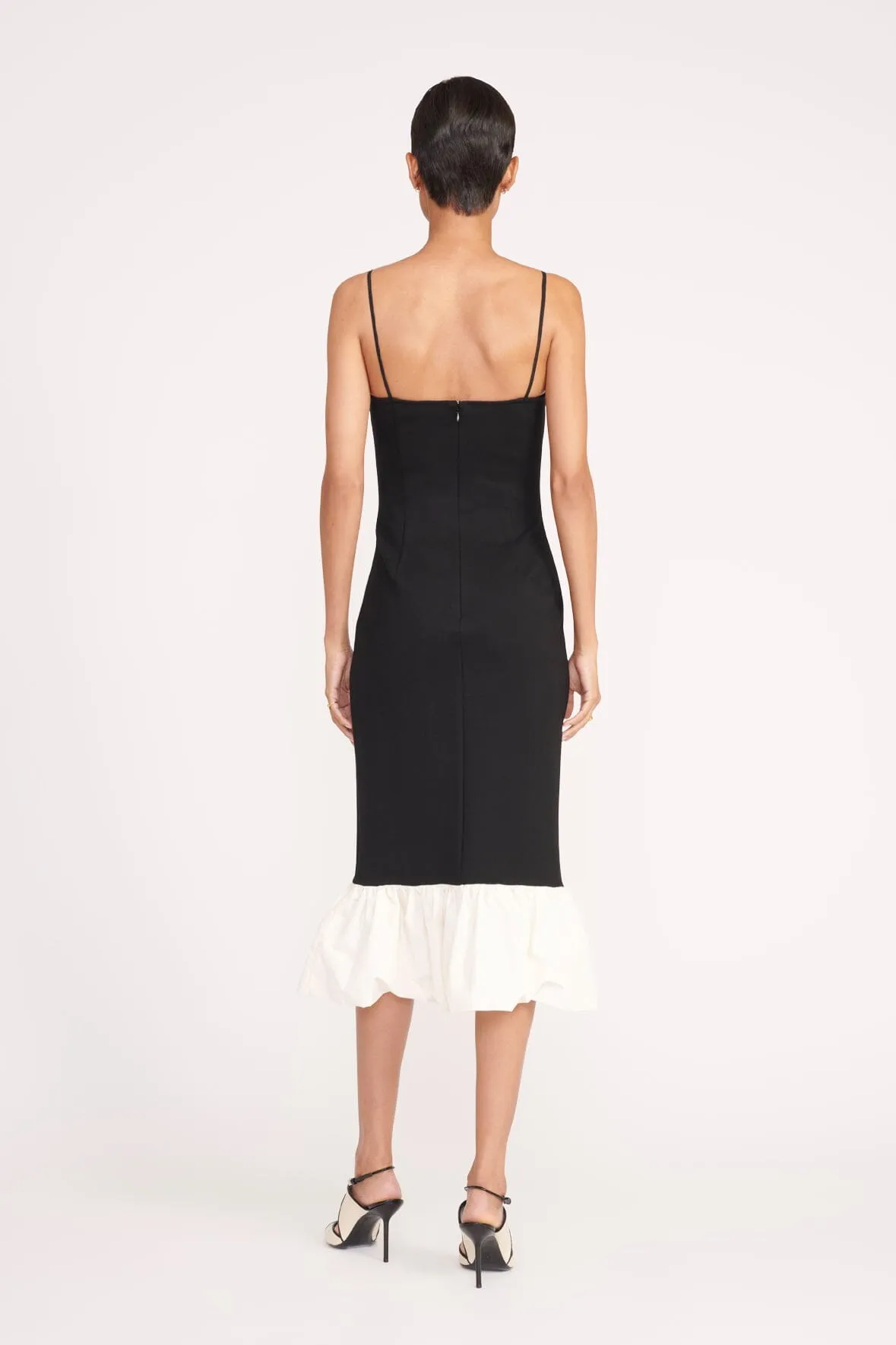 FARIDAH DRESS | BLACK IVORY sold by STAUD product image thumbnail 4