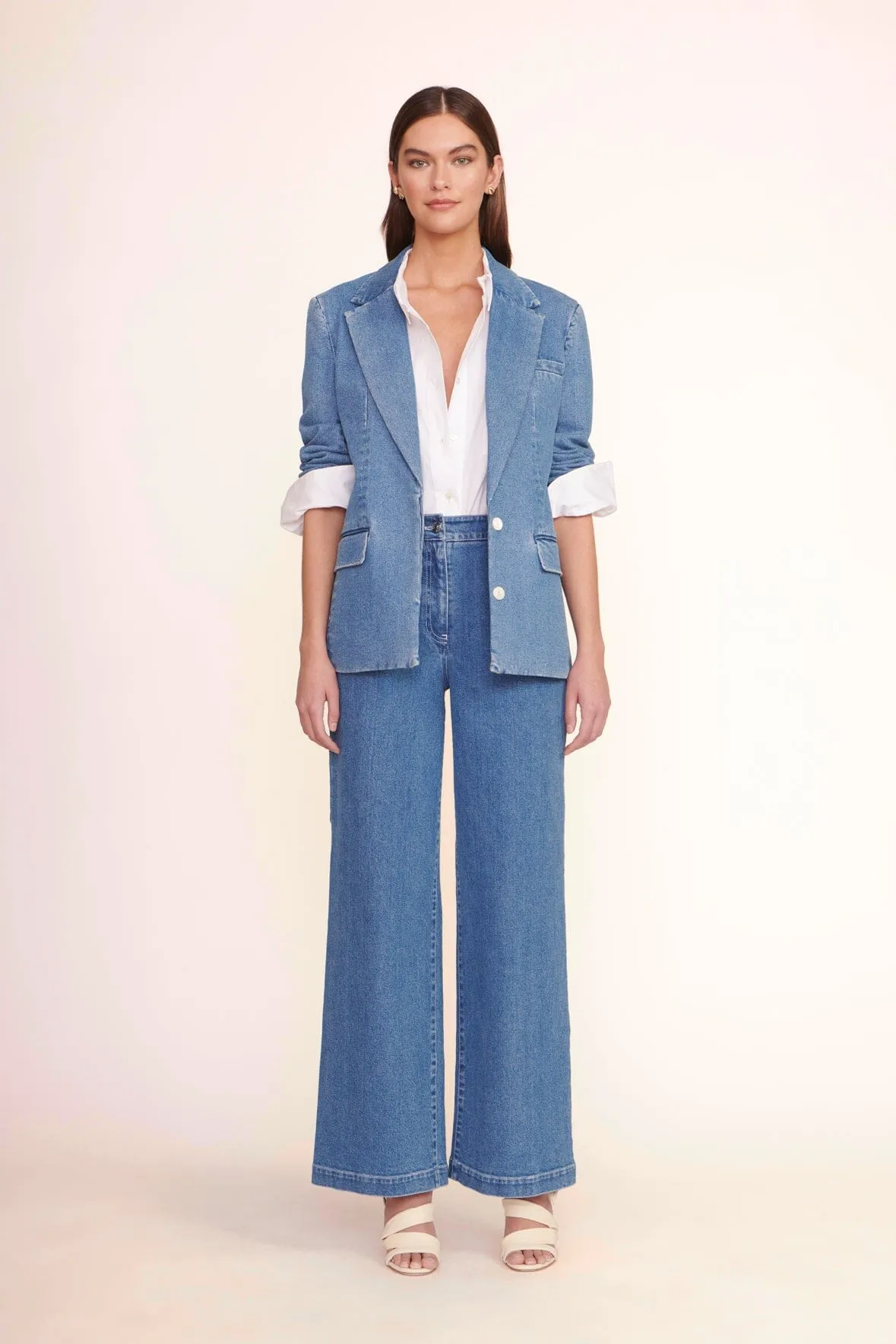 PAINTER PANT | MEDIUM WASH sold by STAUD