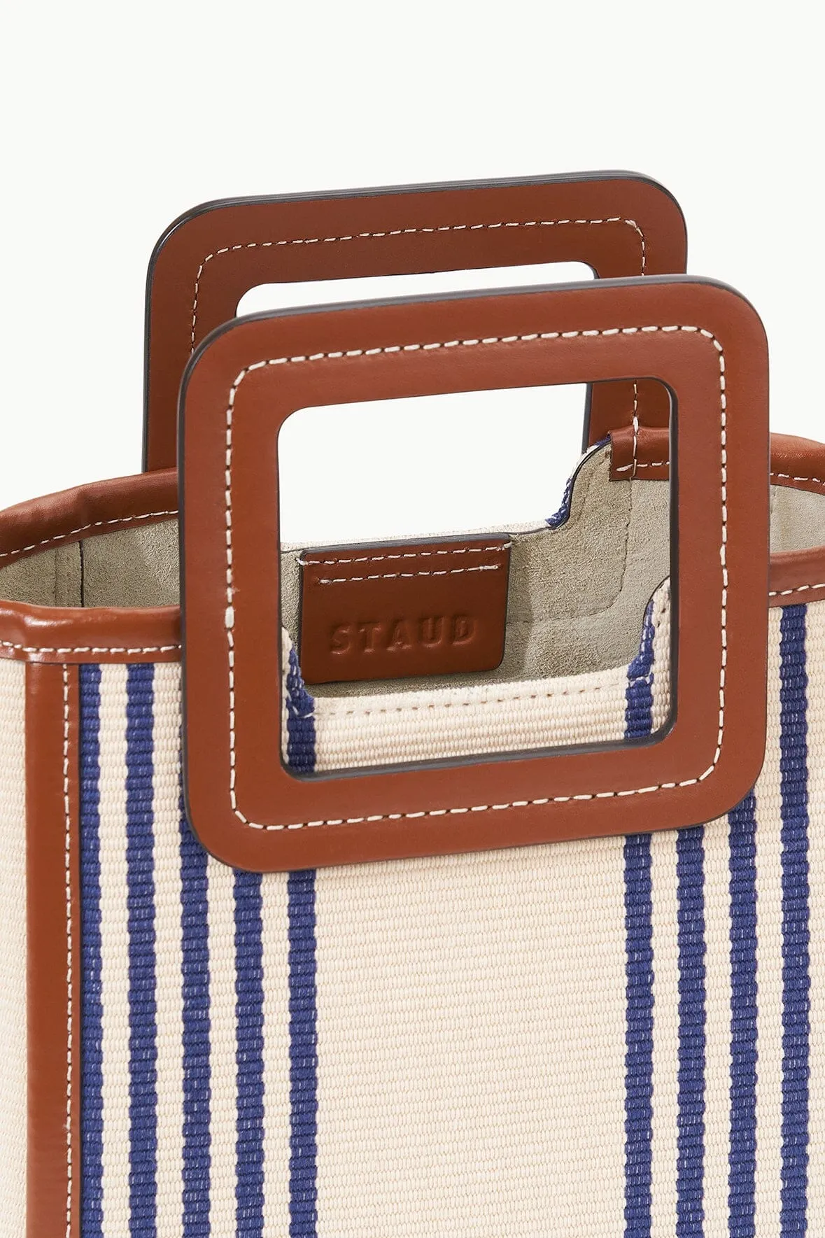 MINI SHIRLEY BAG | MARINE BAYADERE STRIPE sold by STAUD product image thumbnail 4
