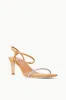 LAUREL CRYSTAL HEEL | RHINESTONE CASHEW SUEDE sold by STAUD