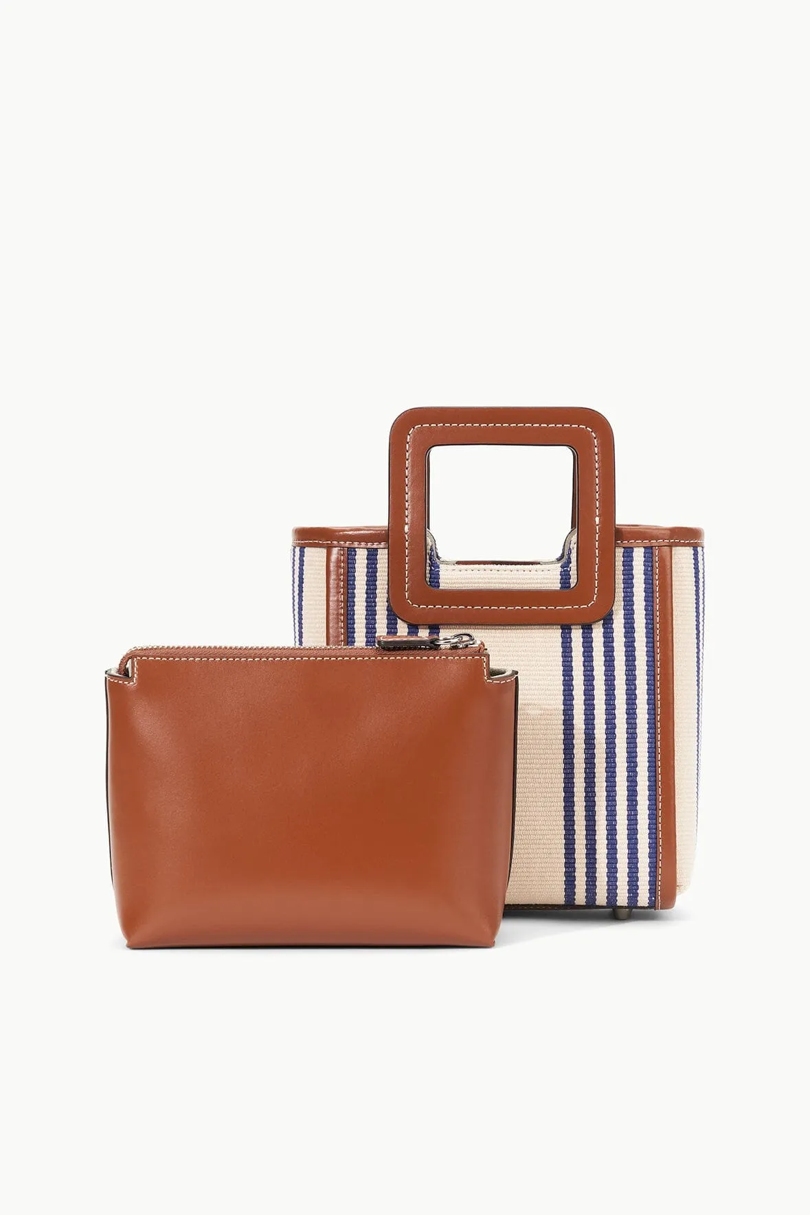 MINI SHIRLEY BAG | MARINE BAYADERE STRIPE sold by STAUD product image thumbnail 3