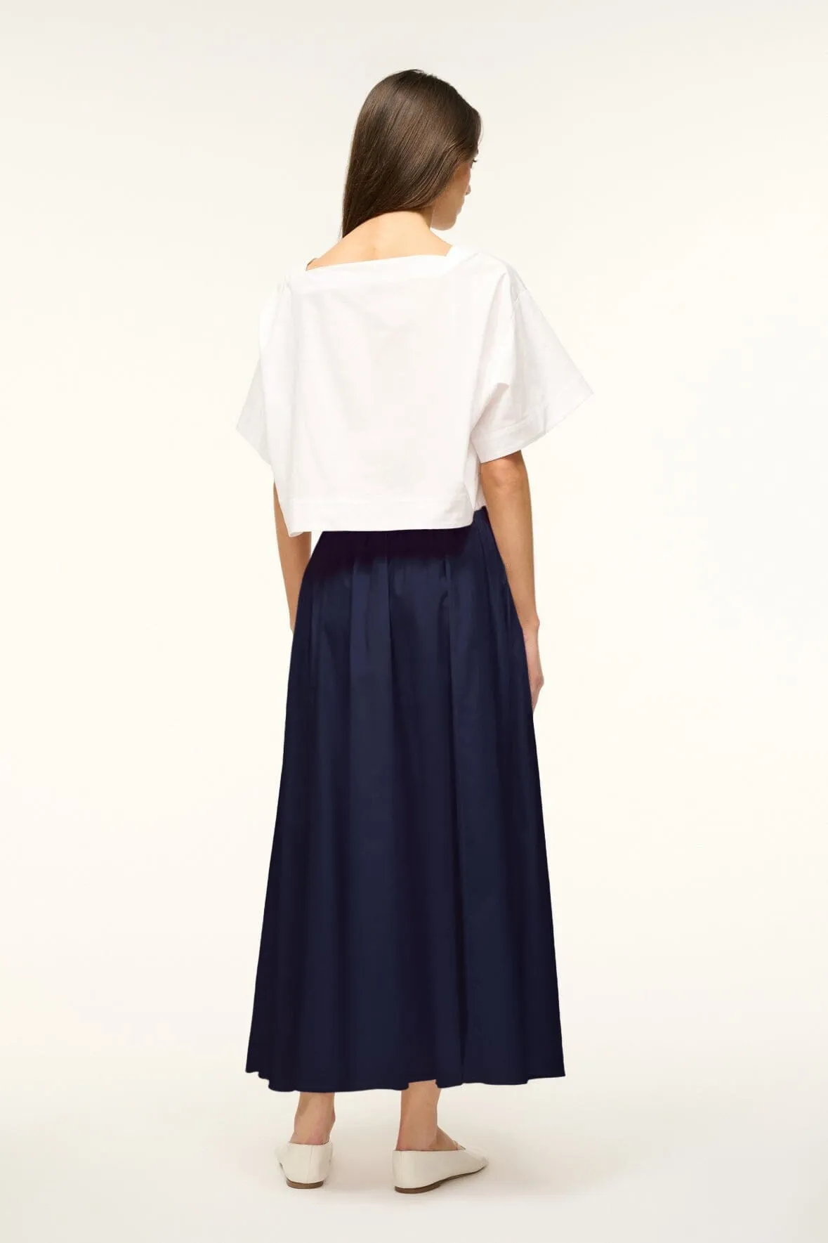 EDEN SKIRT | NAVY sold by STAUD product image thumbnail 2