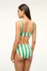 DEVON HIGH RISE BIKINI BOTTOM | BUNGALOW STRIPE sold by STAUD