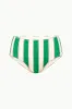 DEVON HIGH RISE BIKINI BOTTOM | BUNGALOW STRIPE sold by STAUD