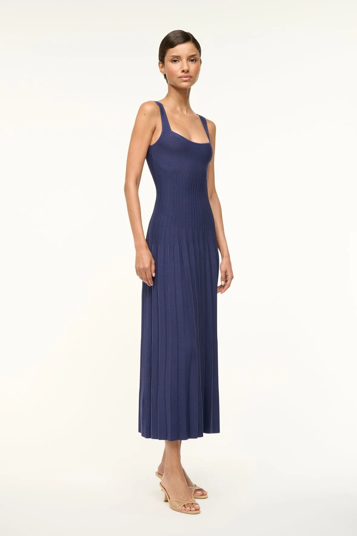 ELLISON DRESS | NAVY sold by STAUD product image thumbnail 3
