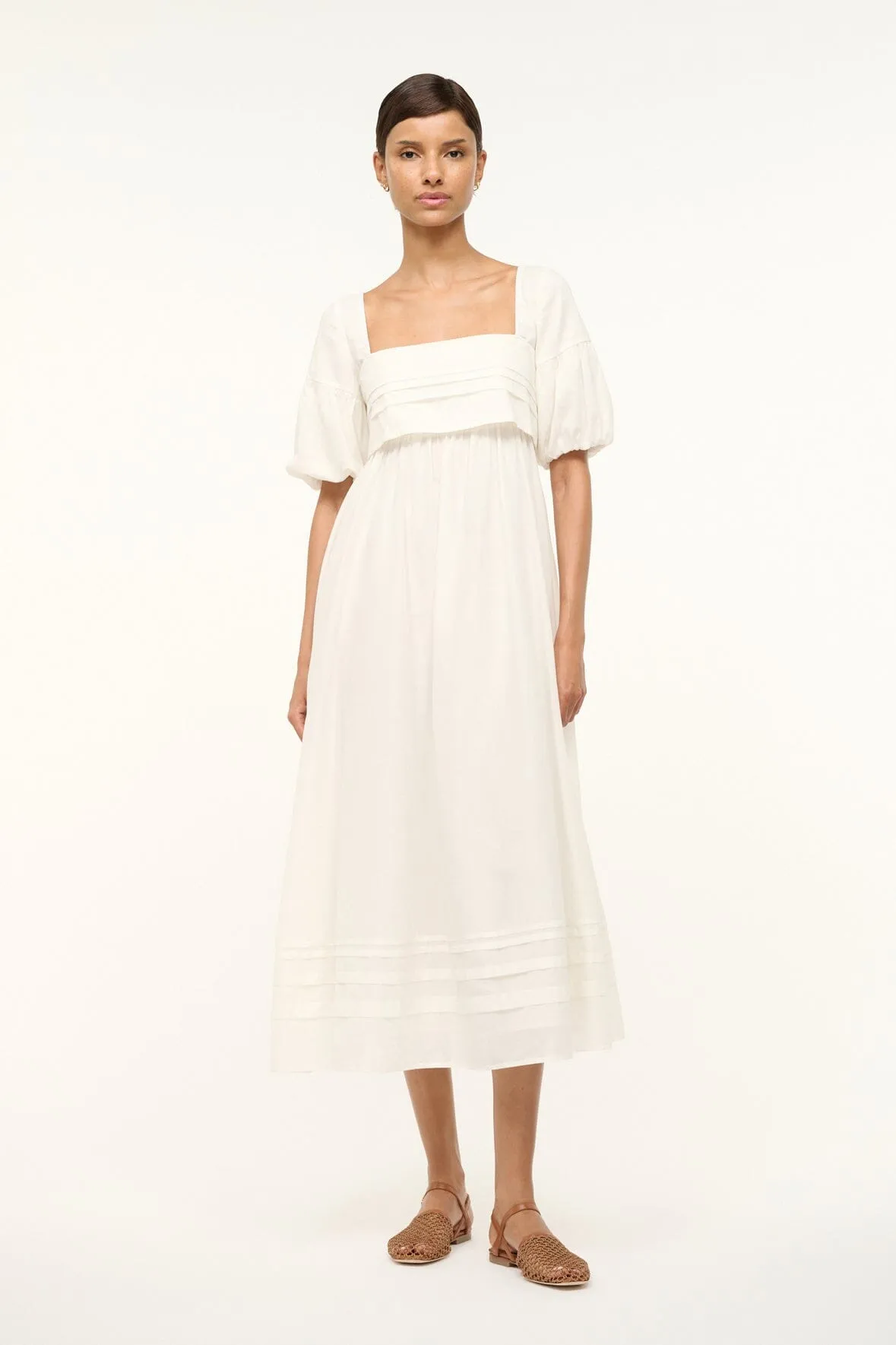 DARLA DRESS | IVORY sold by STAUD