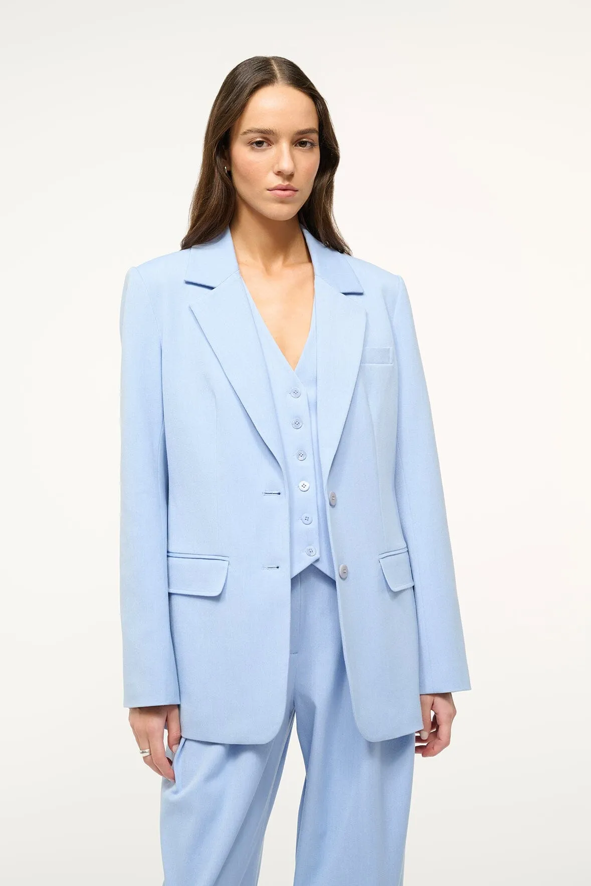CITY BLAZER | PERIWINKLE sold by STAUD