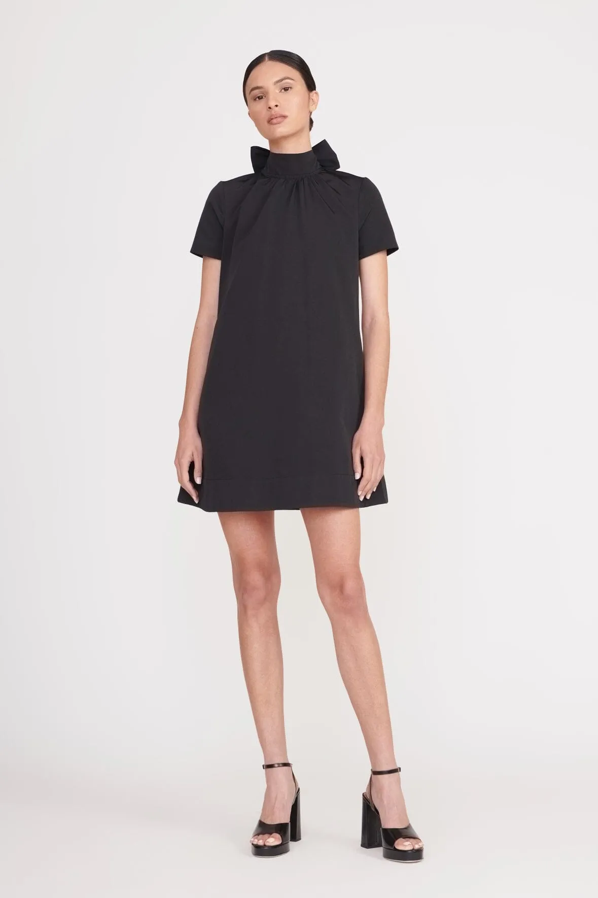 MINI ILANA DRESS | BLACK sold by STAUD