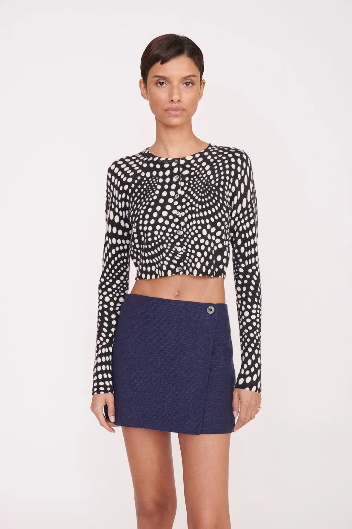 TOUR SKIRT | NAVY sold by STAUD product image thumbnail 2