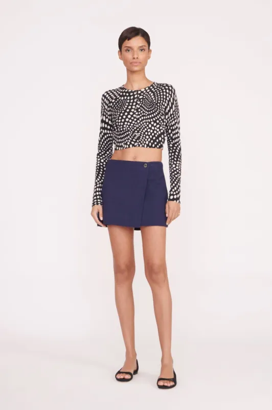 TOUR SKIRT | NAVY sold by STAUD