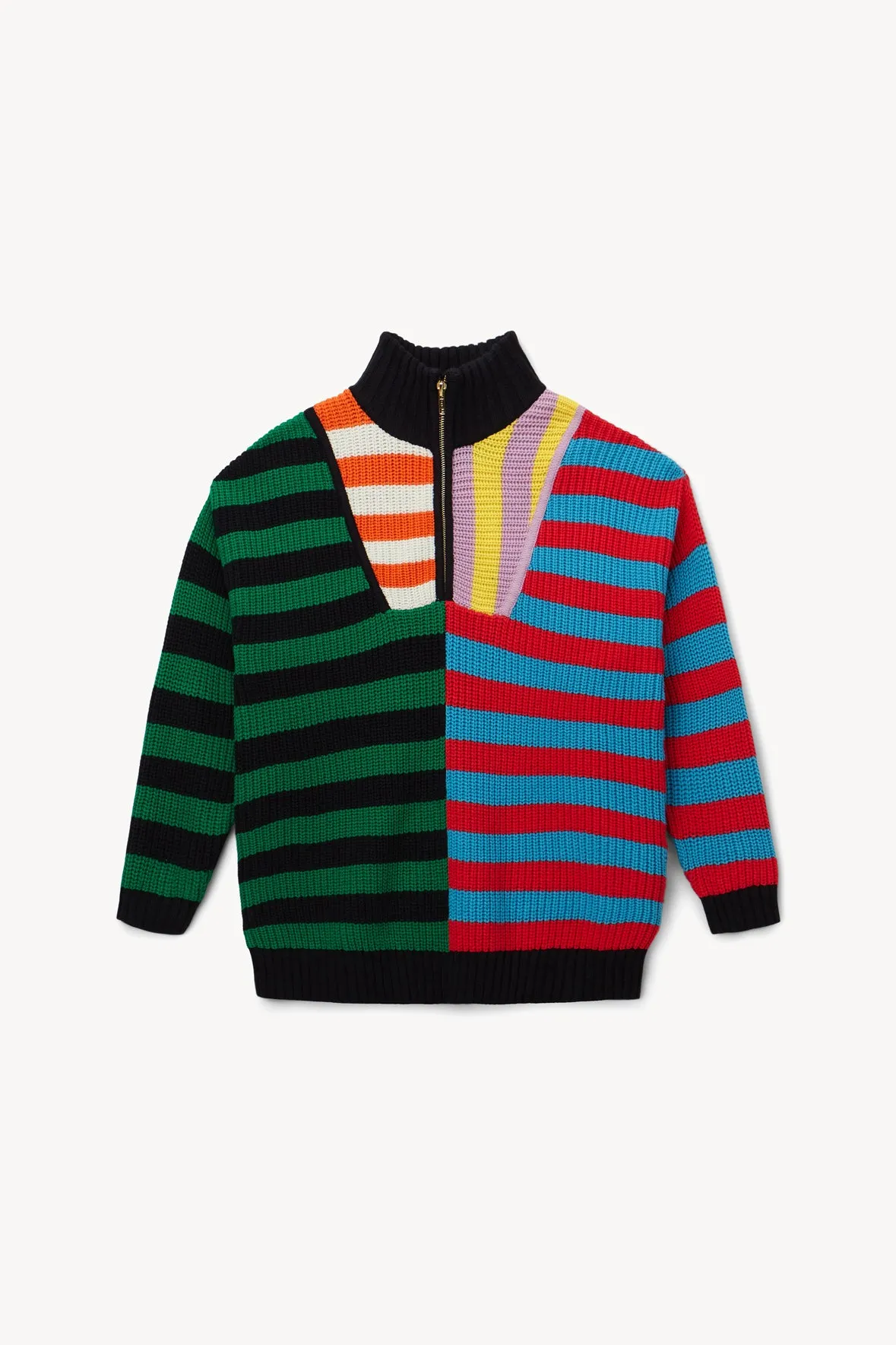 HAMPTON SWEATER | CABANA STRIPE MULTI sold by STAUD product image thumbnail 5