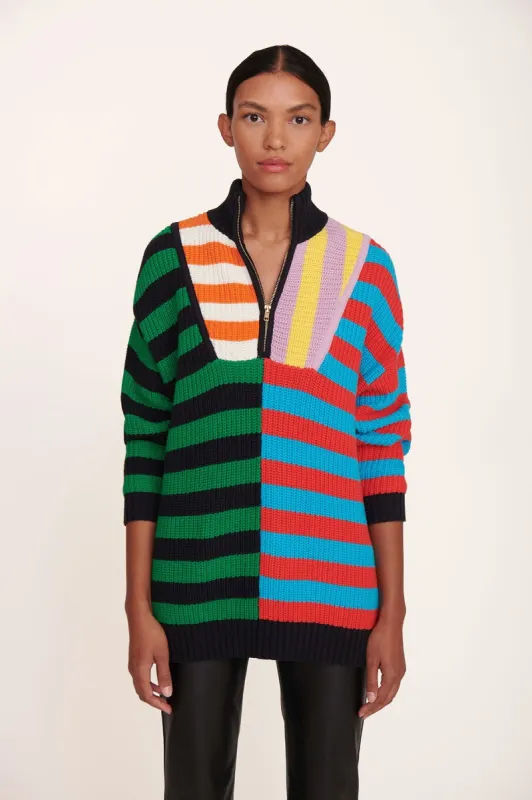 HAMPTON SWEATER | CABANA STRIPE MULTI sold by STAUD