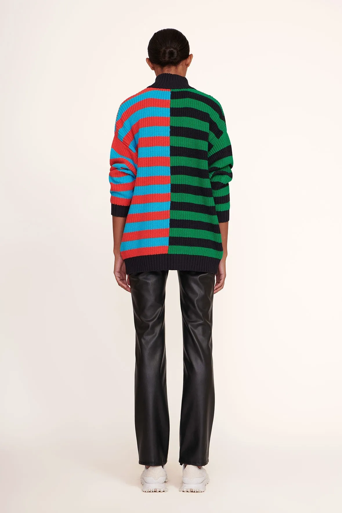 HAMPTON SWEATER | CABANA STRIPE MULTI sold by STAUD product image thumbnail 4