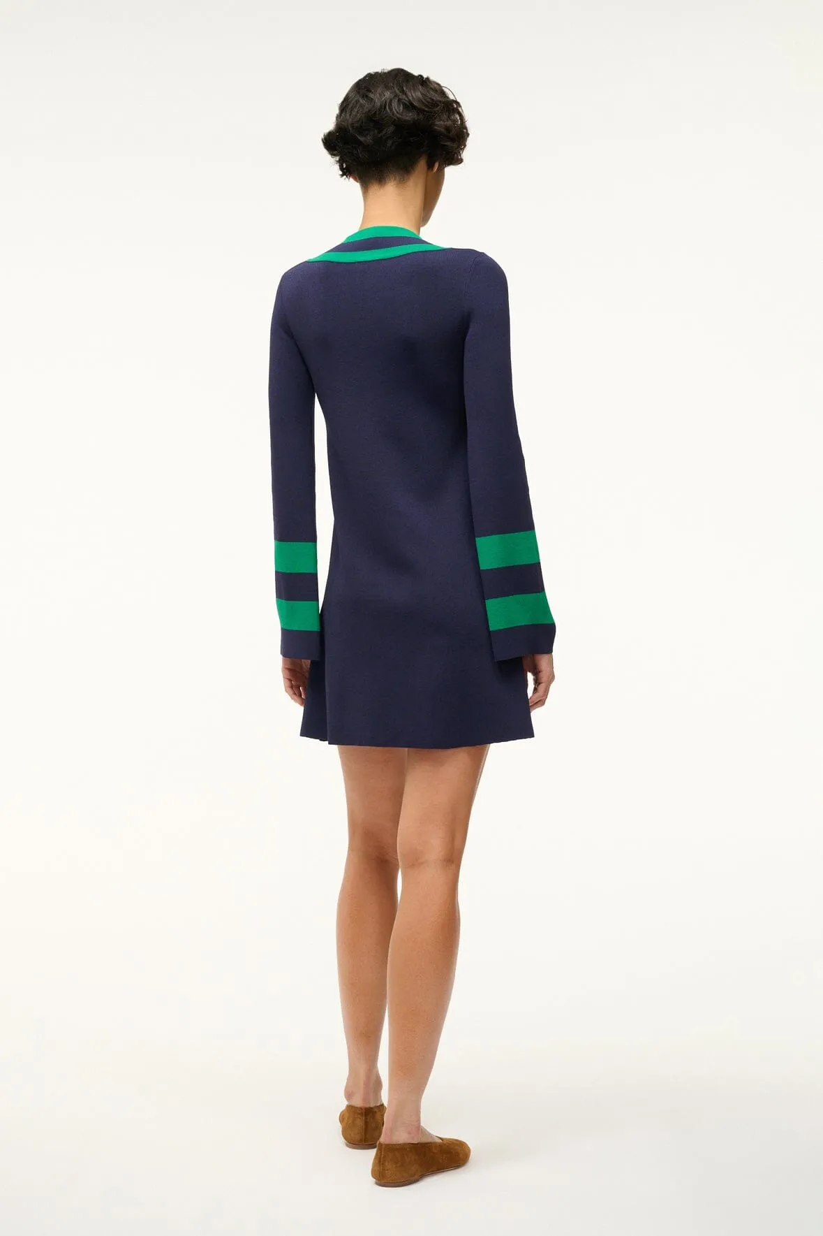 SUNSHINE DRESS | NAVY SEAWEED sold by STAUD product image thumbnail 4