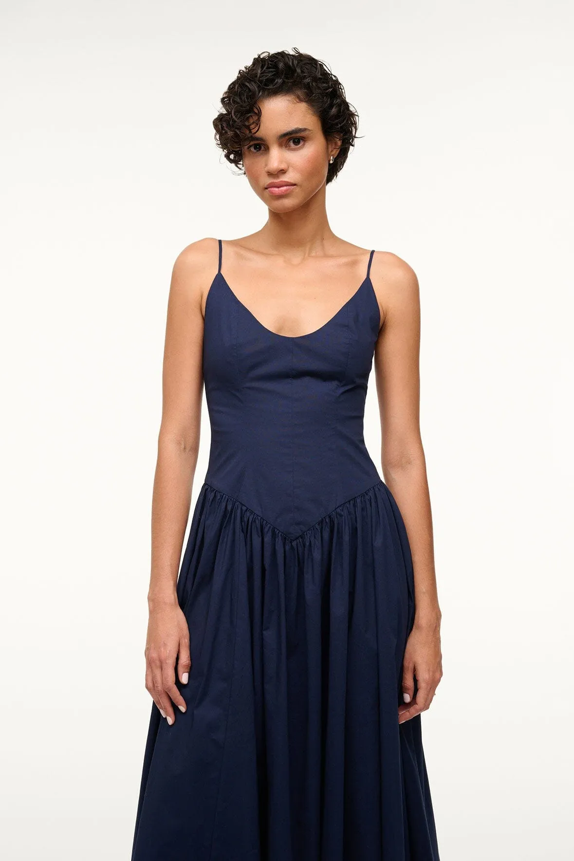 DENA DRESS | NAVY sold by STAUD product image thumbnail 3