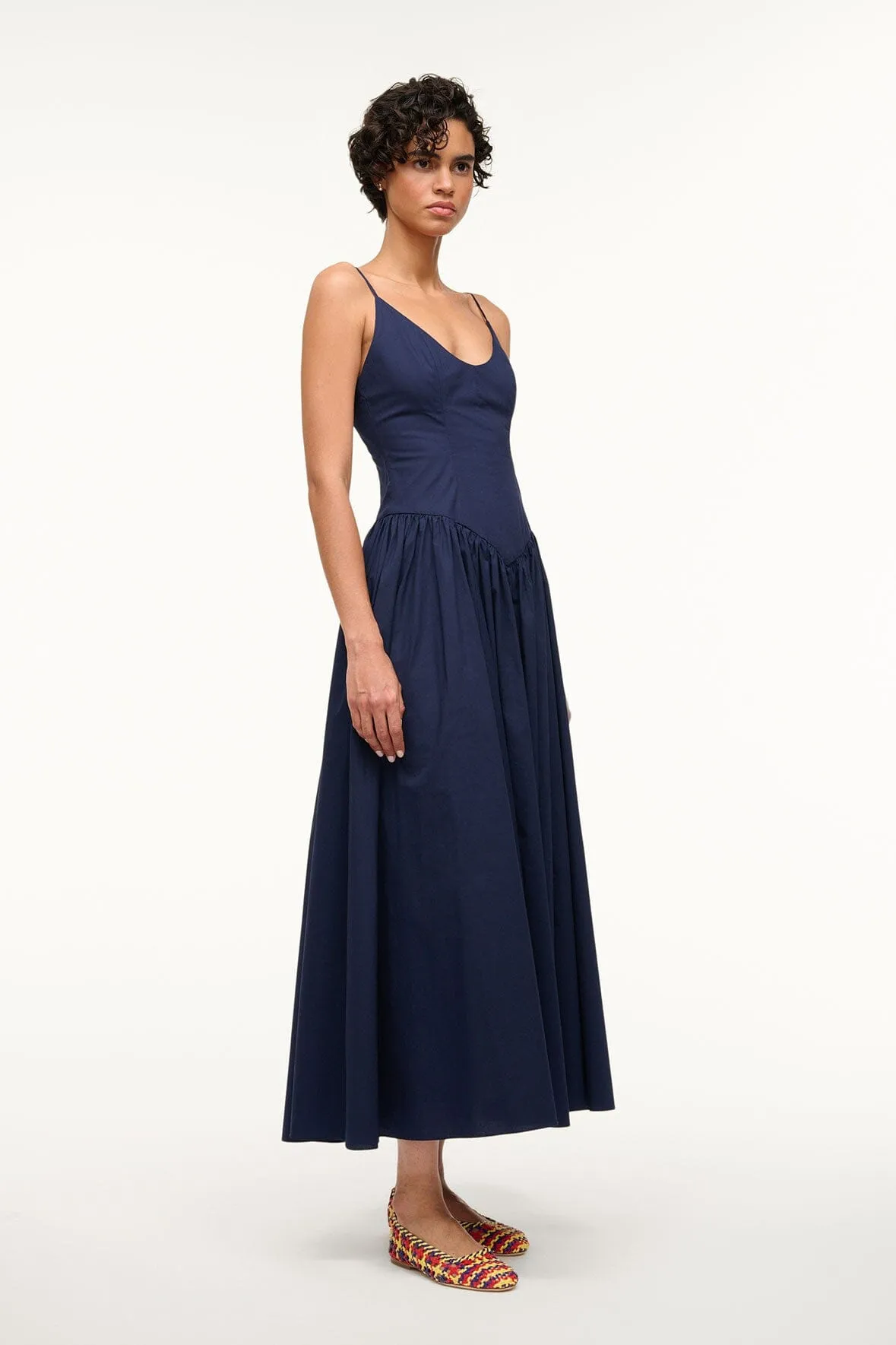 DENA DRESS | NAVY sold by STAUD product image thumbnail 2