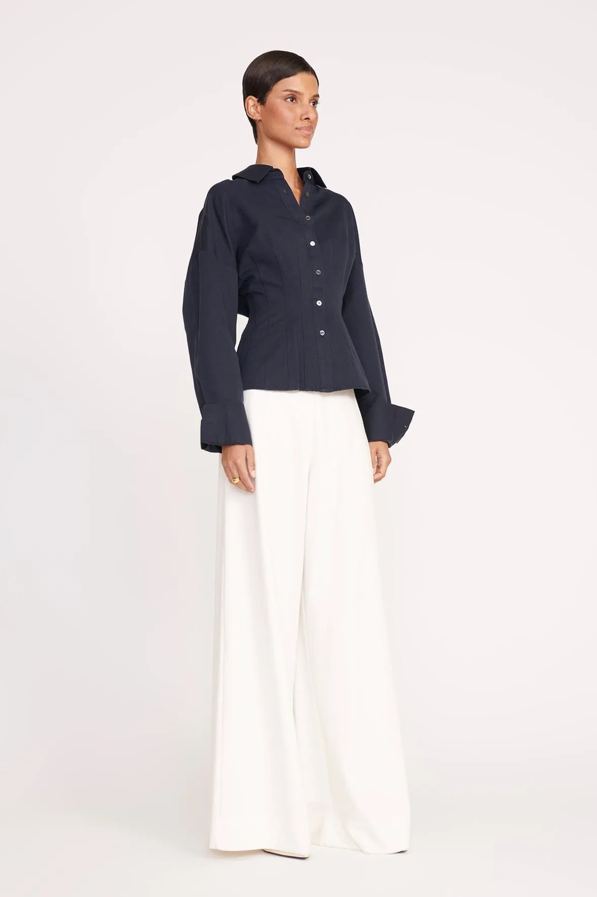 OPHELIA TOP | NAVY sold by STAUD product image thumbnail 3