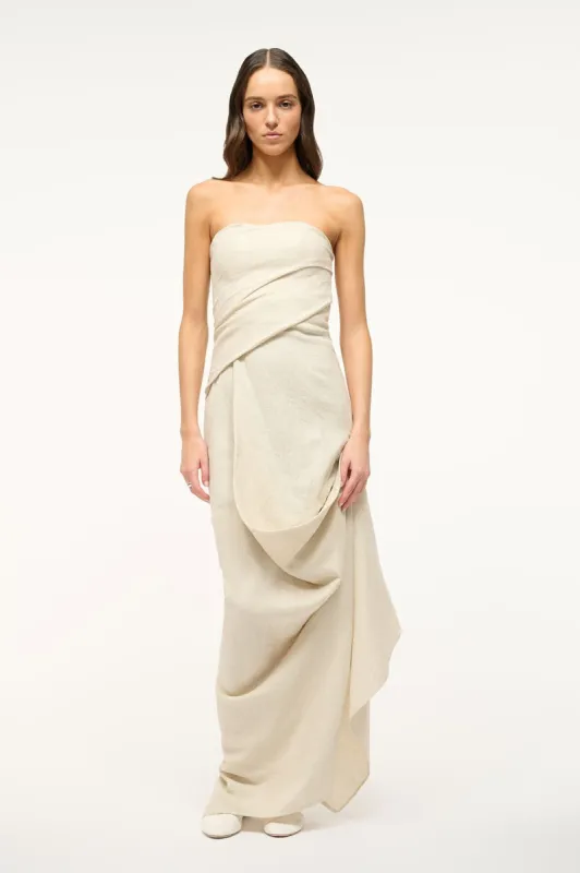 CARAVAGGIO DRESS | NATURAL sold by STAUD
