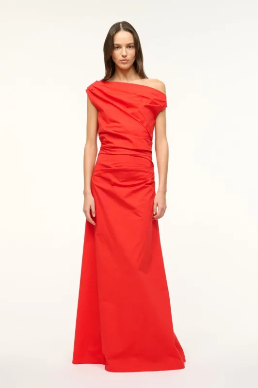 MAXI PHARE DRESS | RED ROSE sold by STAUD