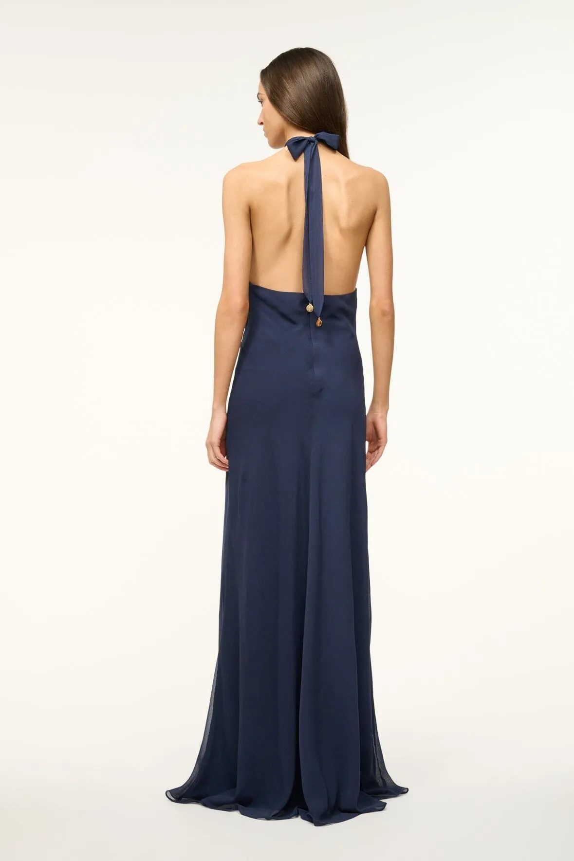 DAWN MAXI DRESS | NAVY sold by STAUD product image thumbnail 3