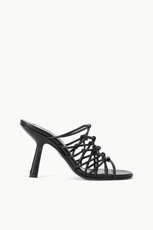 GIOTTO KNOT HEEL | BLACK sold by STAUD