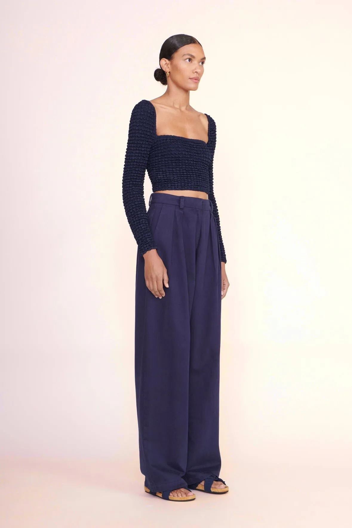 LUISA PANT | NAVY sold by STAUD product image thumbnail 2