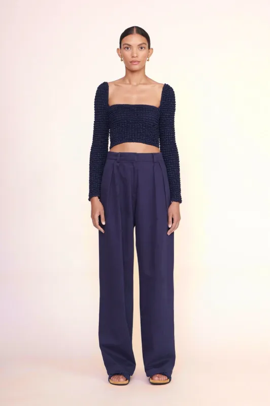 LUISA PANT | NAVY sold by STAUD