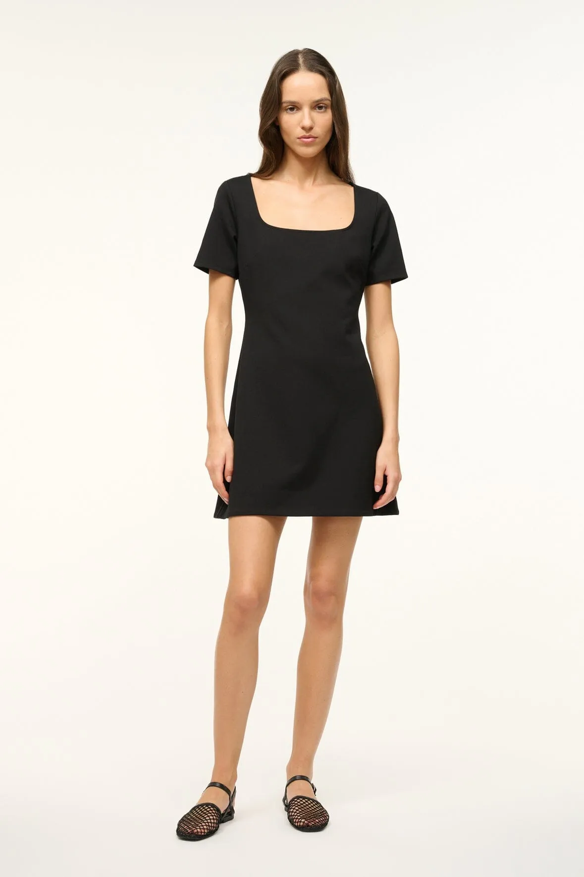 STERN DRESS | BLACK sold by STAUD