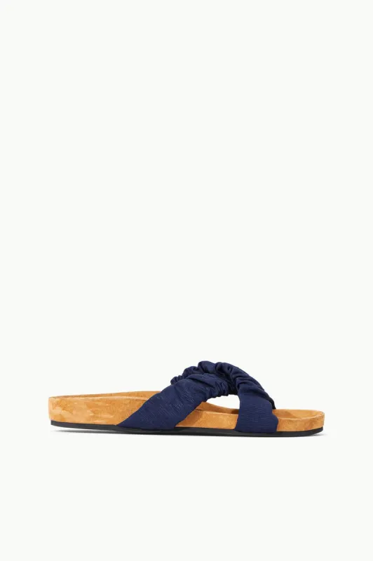 MICHEL SLIDE | NAVY CASHEW sold by STAUD