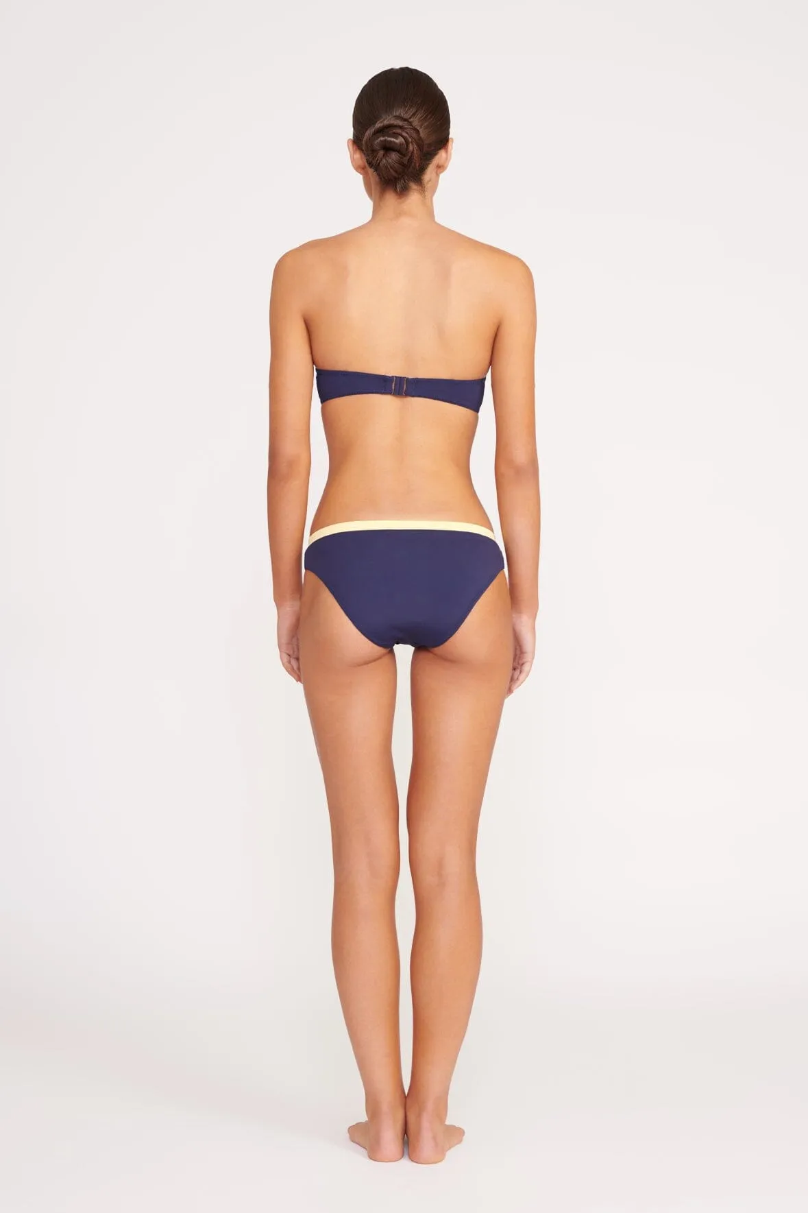 GEMMA BIKINI BOTTOM | NAVY COLORBLOCK sold by STAUD product image thumbnail 4