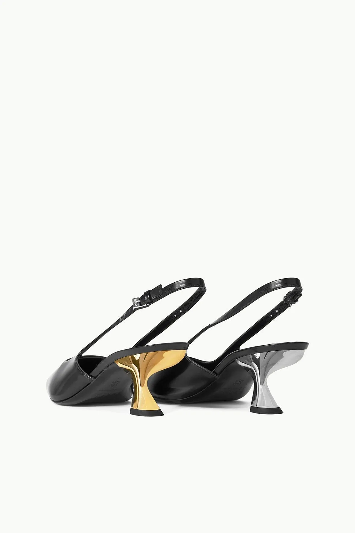NEVE SLINGBACK HEEL | BLACK METALS sold by STAUD product image thumbnail 3