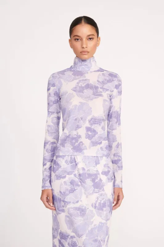 HELVIN TOP | ANTIQUE PRESSED FLOWERS sold by STAUD