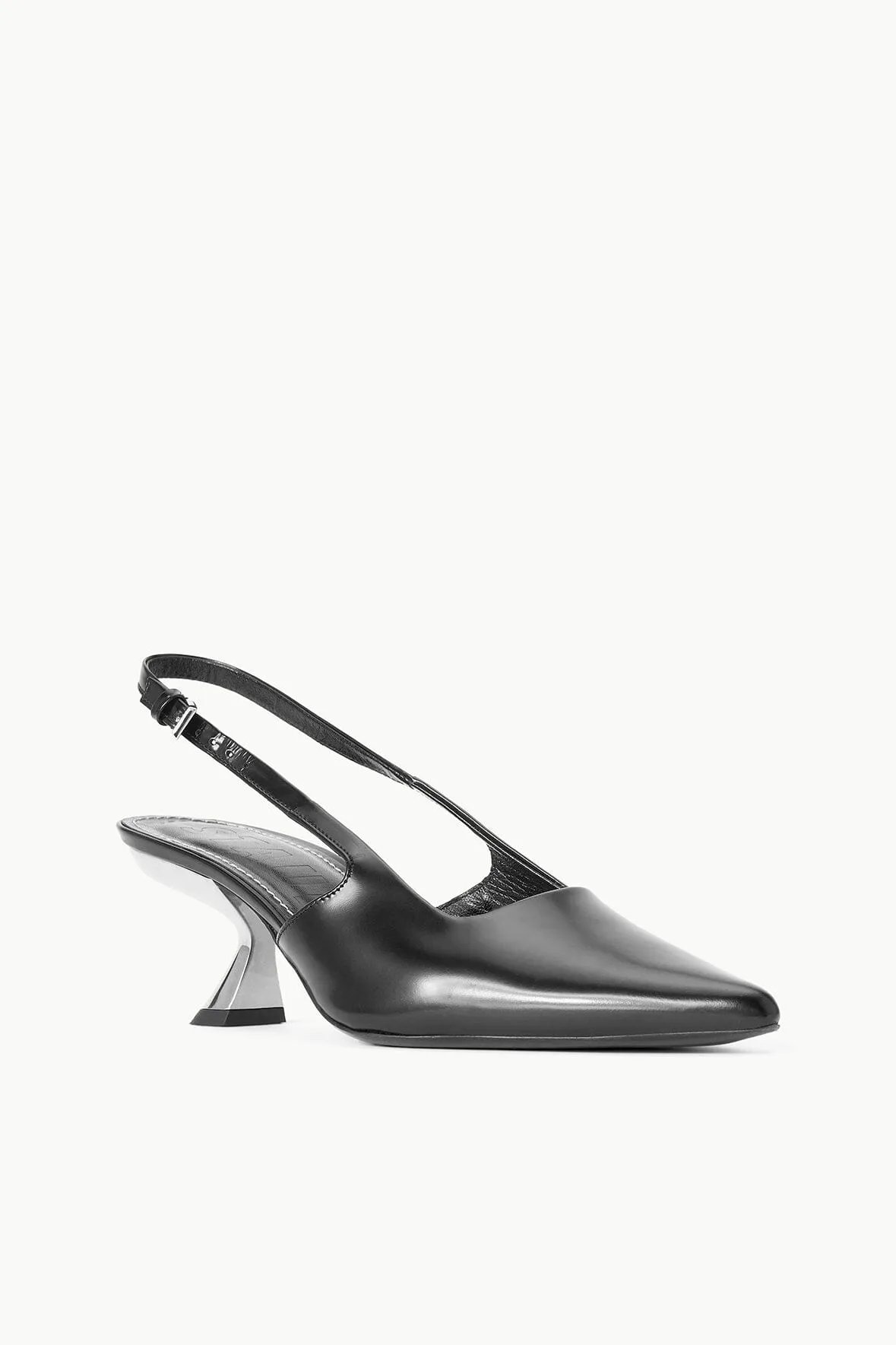 NEVE SLINGBACK HEEL | BLACK METALS sold by STAUD product image thumbnail 5