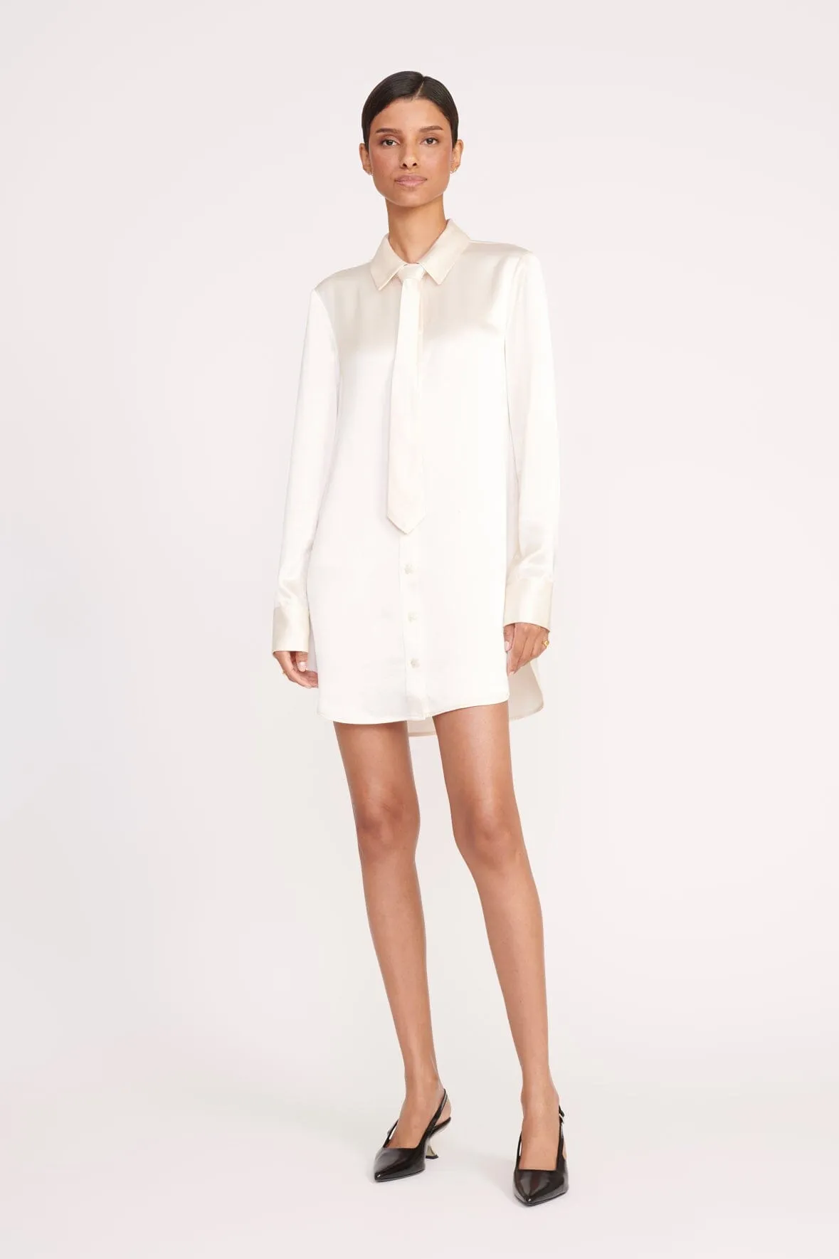 NEVE SLINGBACK HEEL | BLACK METALS sold by STAUD product image thumbnail 4