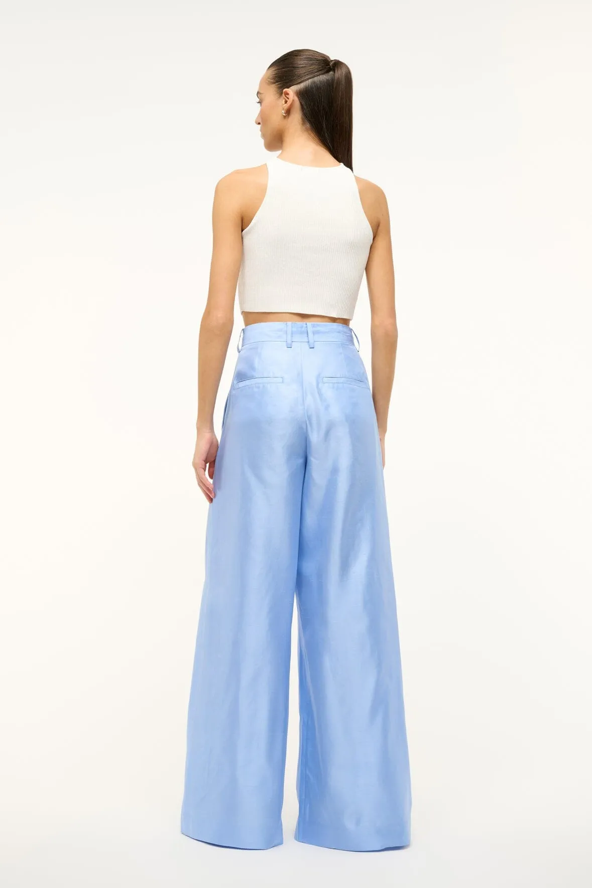 SASHA PANT | PERIWINKLE sold by STAUD product image thumbnail 4